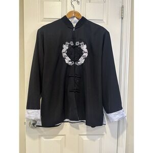 Chinese Dragon Embroidered Mm Unisex Jacket Size Xxxxl (pics For Measurements )